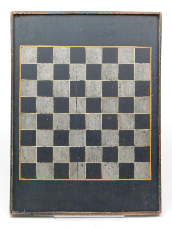 AMERICAN DECORATED GAMEBOARD. (1 of 2)