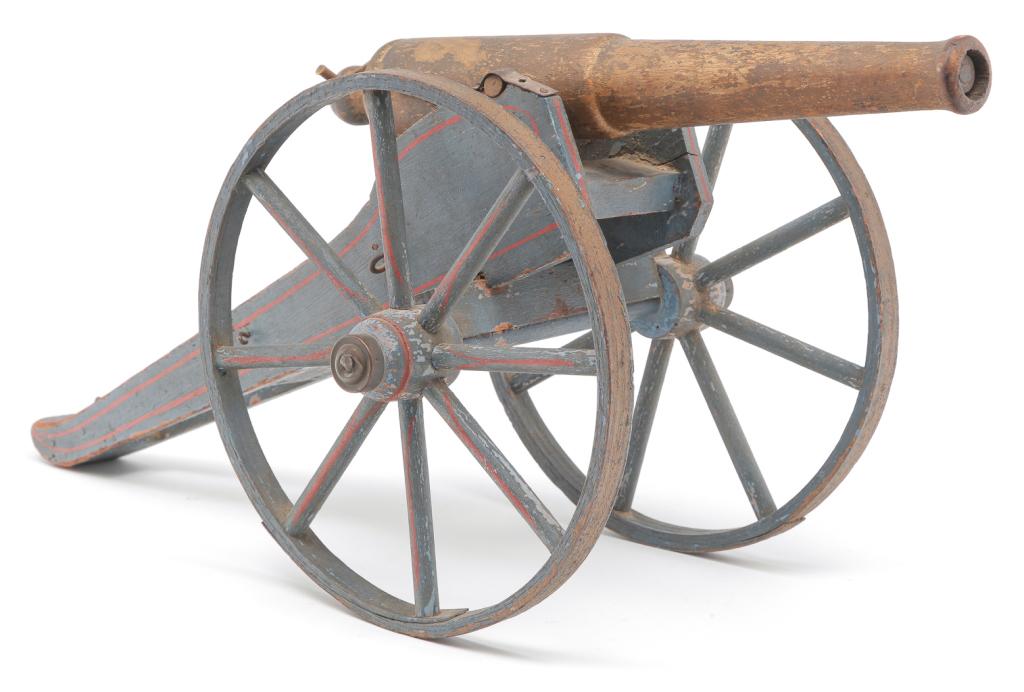 AMERICAN SCHOENHUT TOY CANNON. (1 of 2)