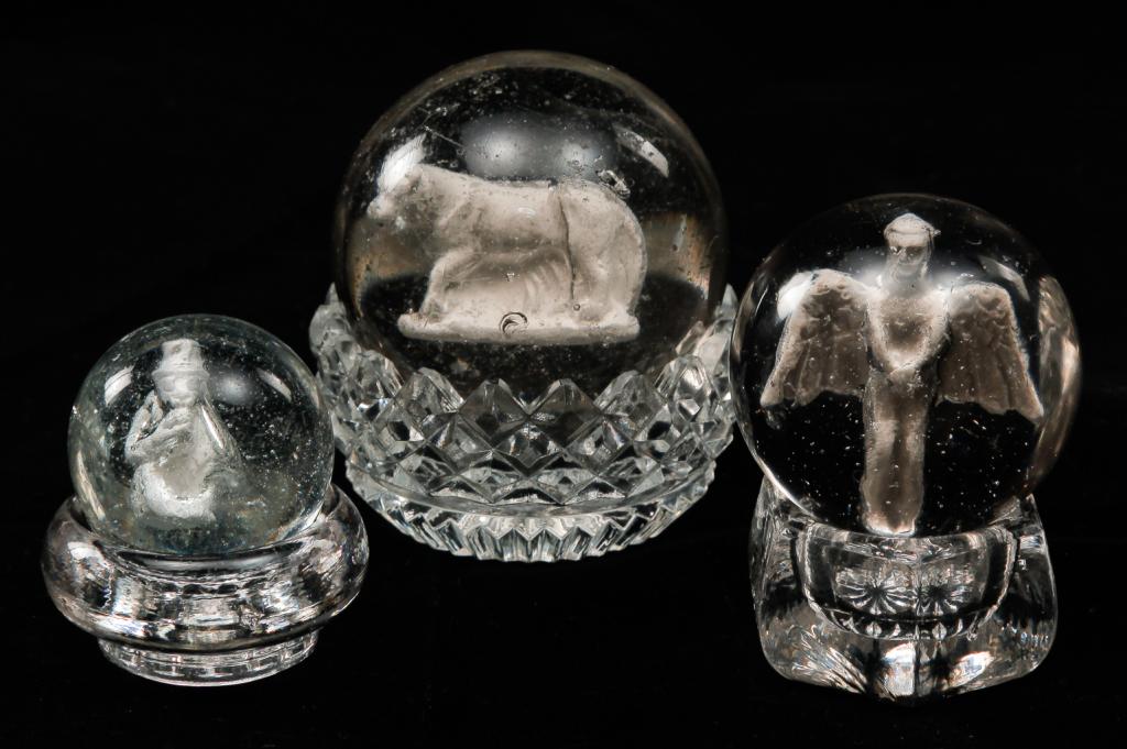 THREE GERMAN SULPHIDE MARBLES. (1 of 3)