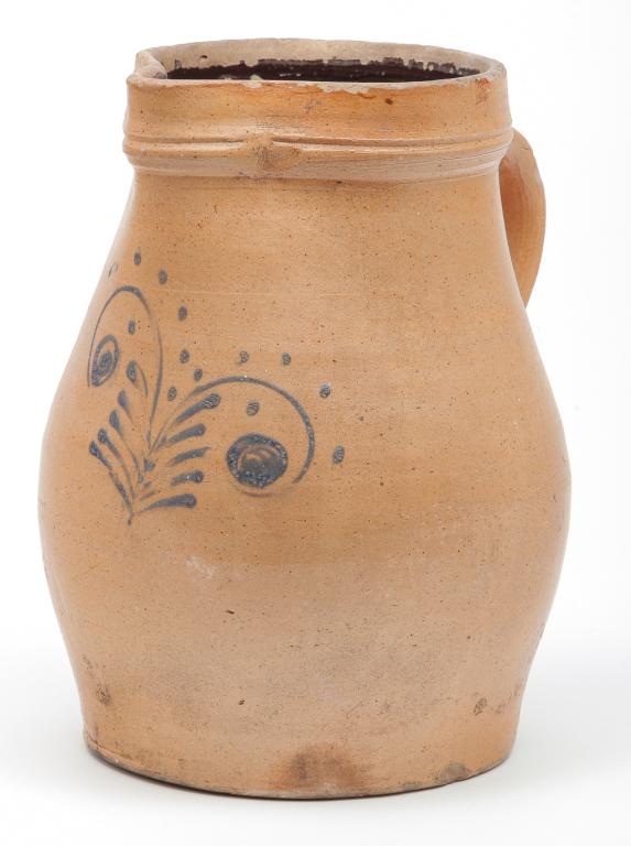 AMERICAN STONEWARE PITCHER. (1 of 4)