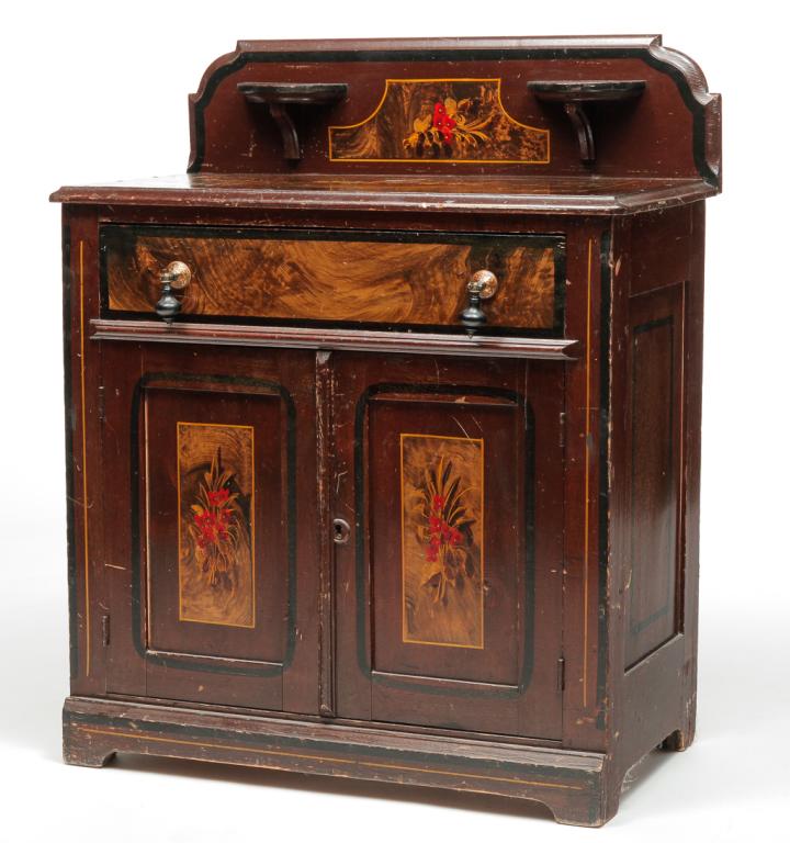 AMERICAN COTTAGE VICTORIAN WASHSTAND. (1 of 5)