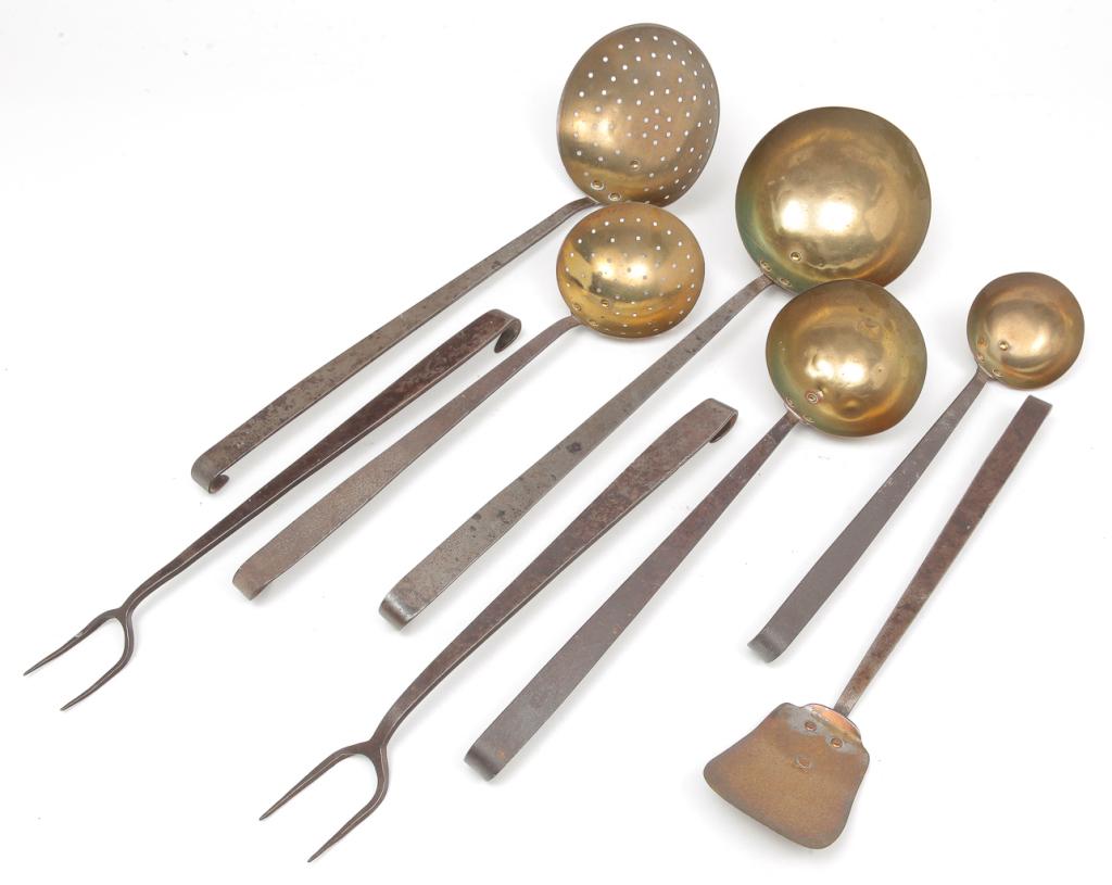 EIGHT AMERICAN UTENSILS. (1 of 3)
