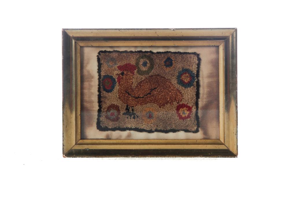 AMERICAN MINIATURE HOOKED TEXTILE. (1 of 2)