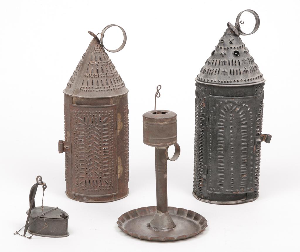 FOUR AMERICAN LIGHTING DEVICES. (1 of 5)