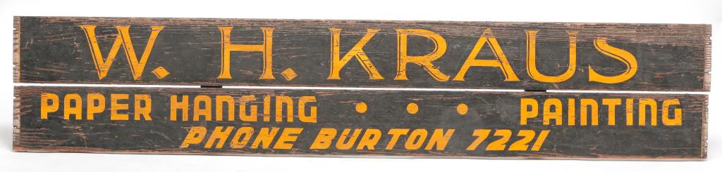 AMERICAN ADVERTISING SIGN. (1 of 3)