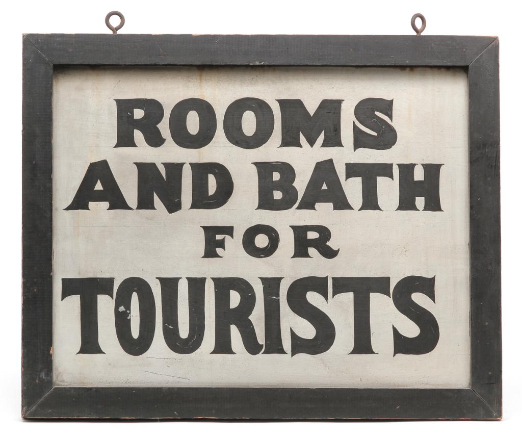 AMERICAN ADVERTISING SIGN. (1 of 2)