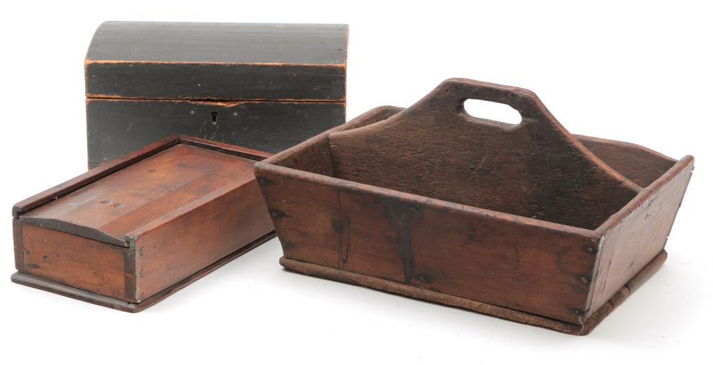 THREE AMERICAN BOXES. (1 of 3)