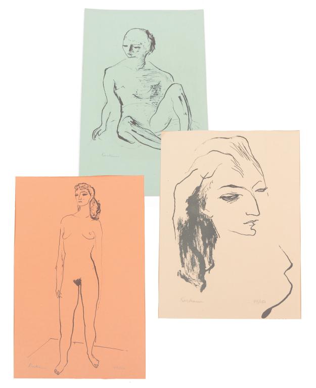 THREE EARL KERKAM PRINTS. (1 of 5)