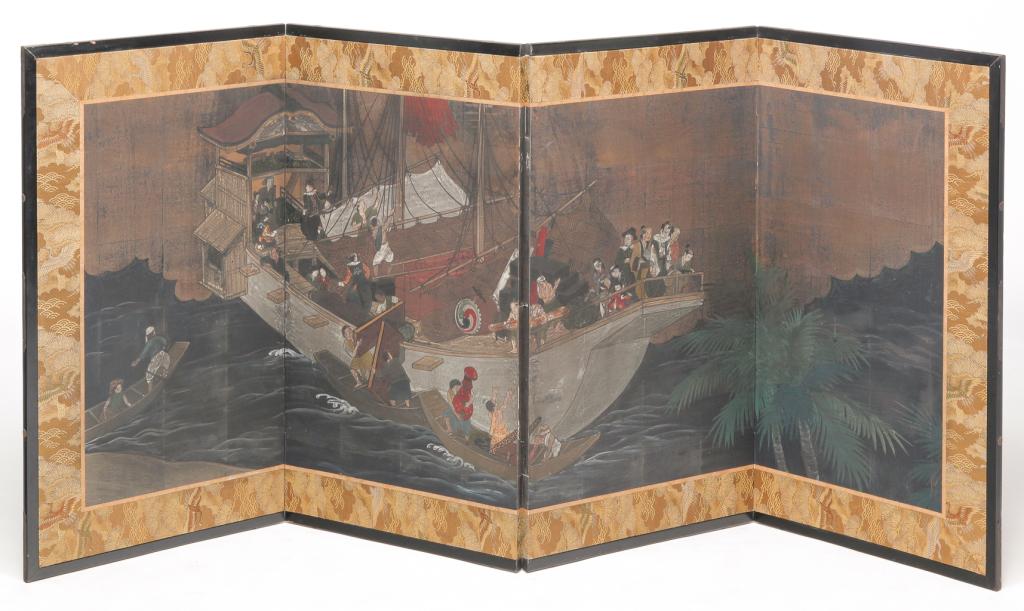 JAPANESE SCREEN. (1 of 3)