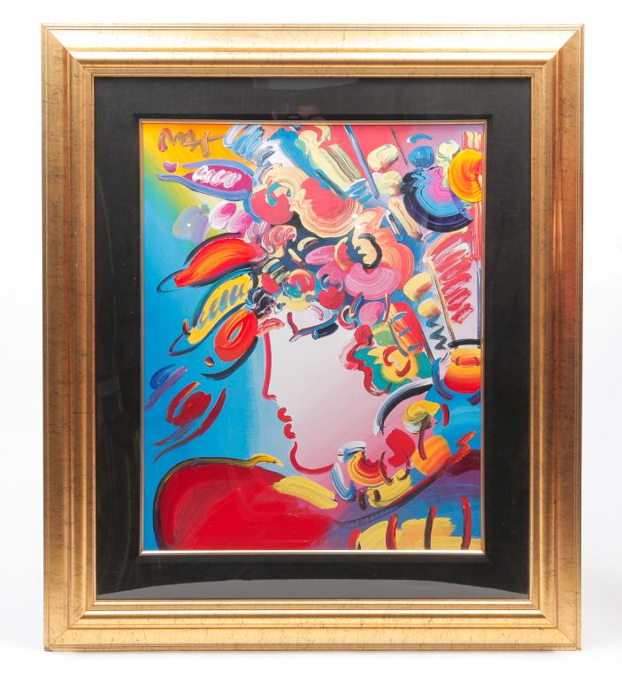"BLUSHING BEAUTY" ARTWORK, PETER MAX. (1 of 4)