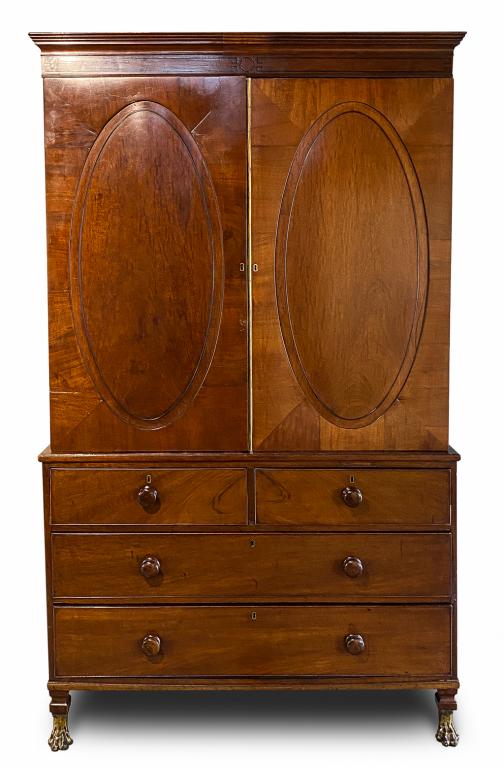 ENGLISH GEORGIAN LINEN PRESS. (1 of 3)