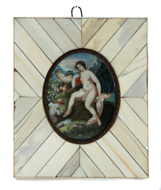 GERMAN MINIATURE OF PSYCHE AND CUPID. (1 of 2)