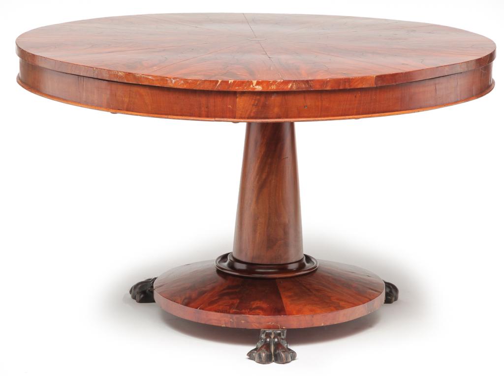 ENGLISH REGENCY TILT TOP BREAKFAST TABLE. (1 of 4)