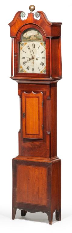 ENGLISH TALL CASE CLOCK. (1 of 3)