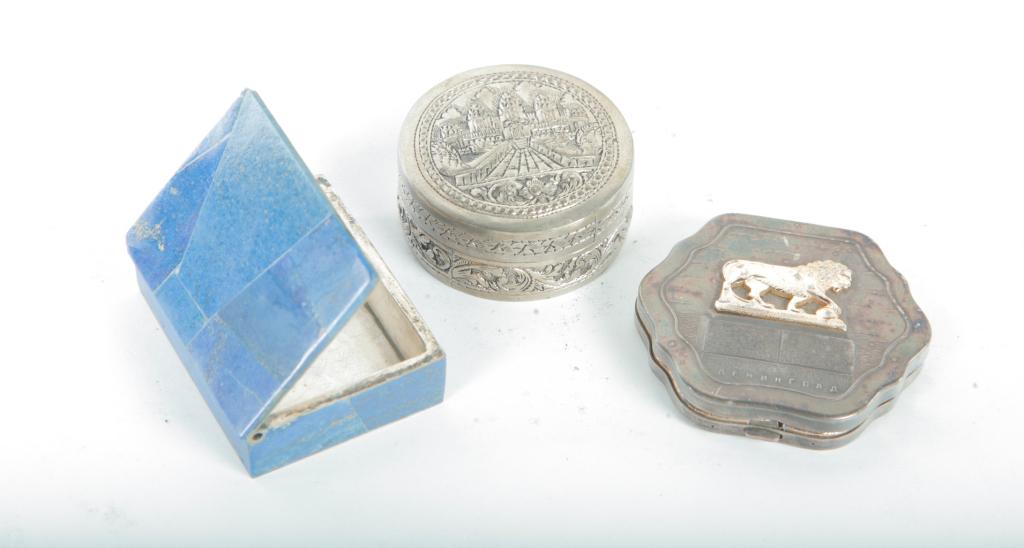 THREE SMALL BOXES. (1 of 3)