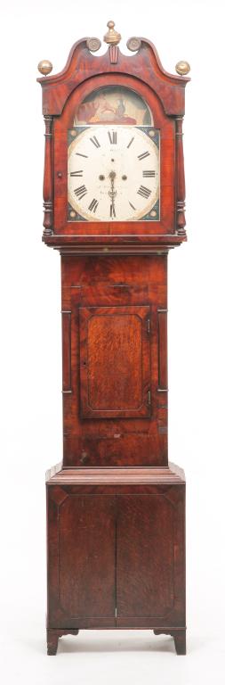 ENGLISH TALL CASE CLOCK. (1 of 6)