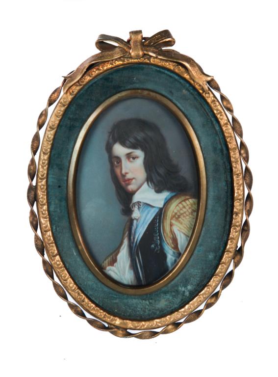 EUROPEAN MINIATURE OF CAVALIER. (1 of 2)