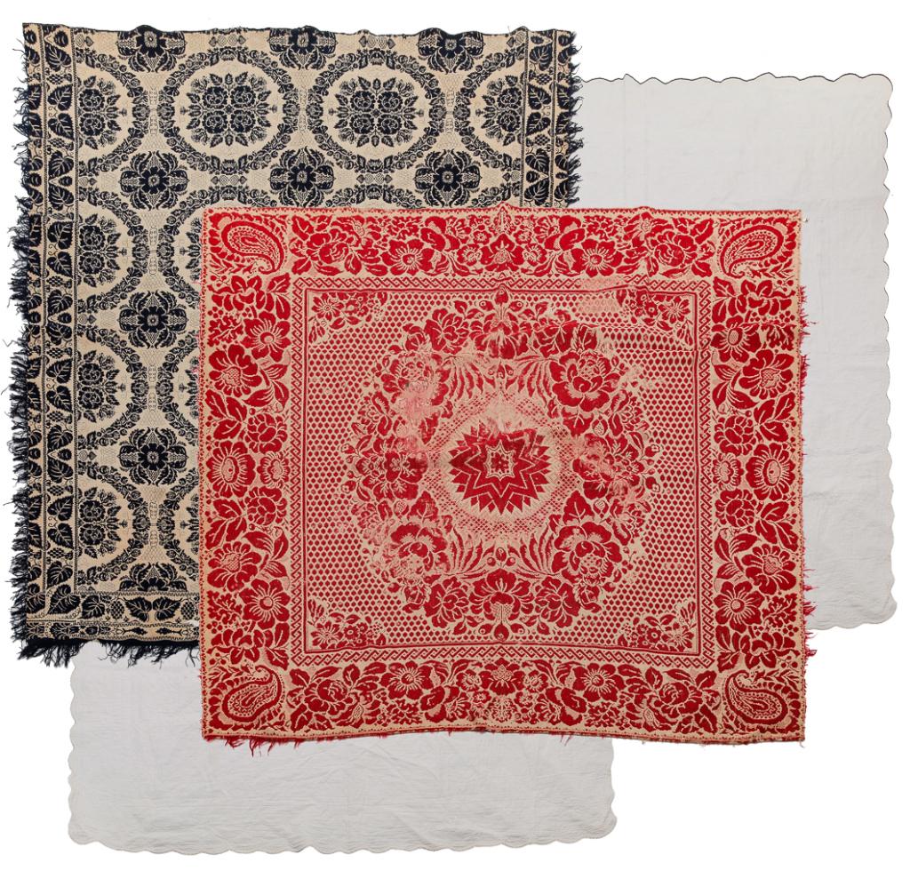 FOUR AMERICAN TEXTILES. (1 of 9)