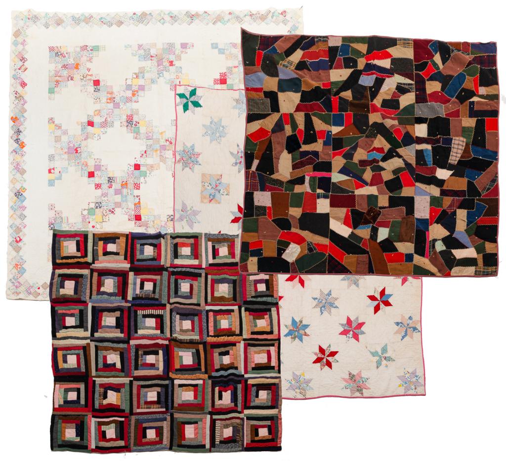 FOUR AMERICAN TEXTILES. (1 of 9)