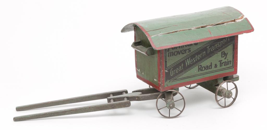 AMERICAN "GREAT WESTERN TRANSPORT" TOY WAGON. (1 of 3)