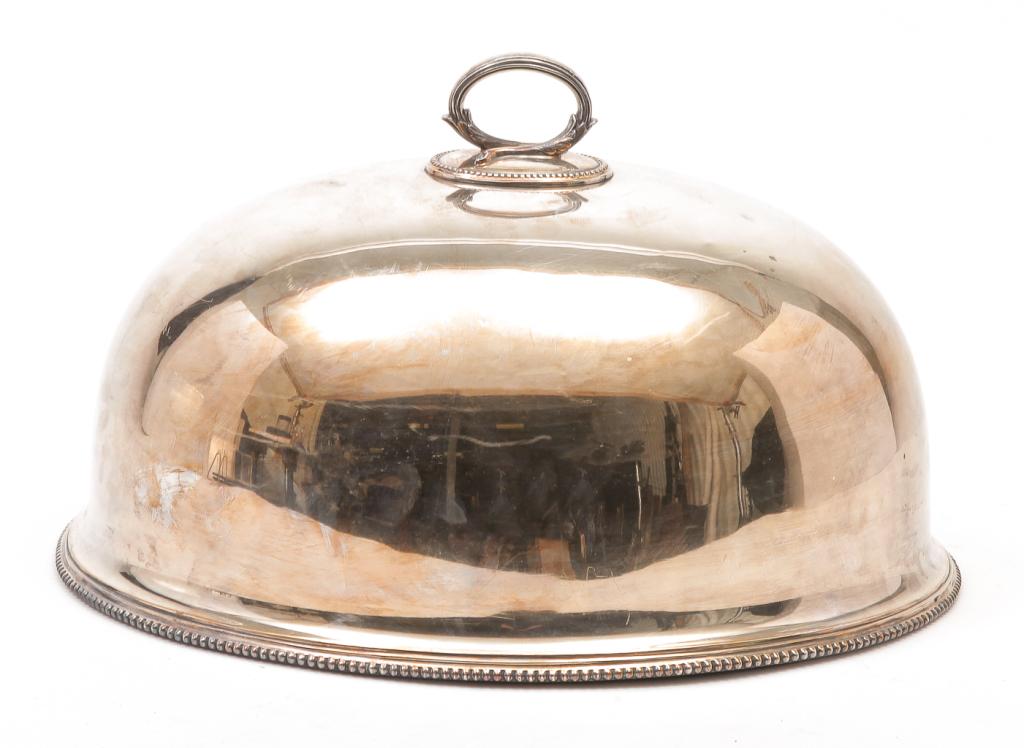 ENGLISH SHEFFIELD SILVERPLATE FOOD DOME. (1 of 3)