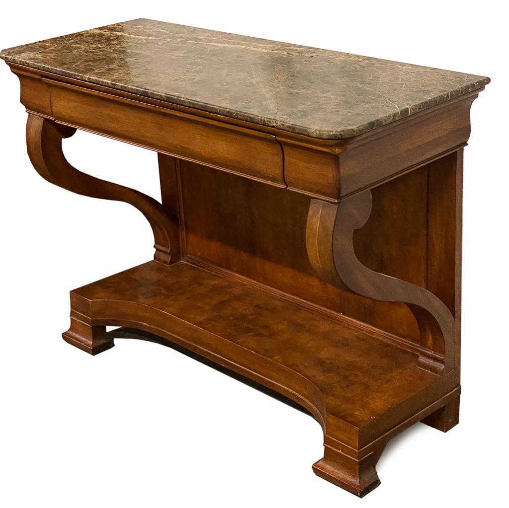 AMERICAN HENREDON EMPIRE STYLE PIER TABLE. (1 of 3)