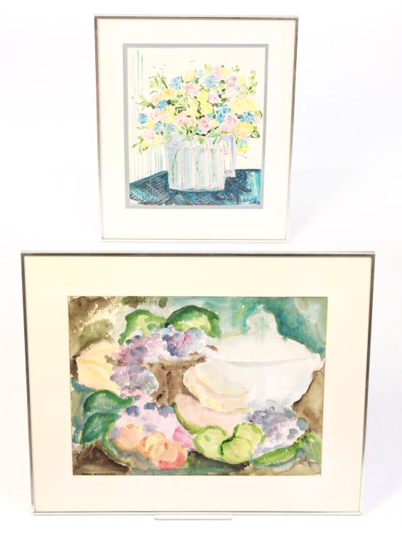 TWO PAINTINGS BY JENY REYNOLDS. (1 of 3)