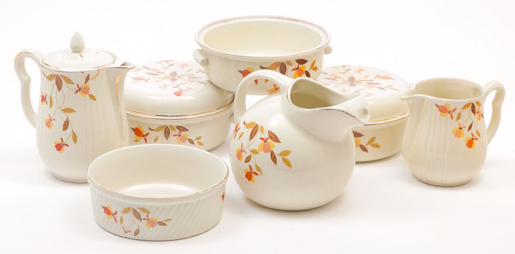 SEVEN PIECES OF AMERICAN JEWELL TEA IRONSTONE. (1 of 2)