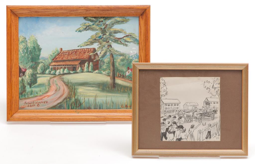 TWO IMAGES OF ZOAR. (1 of 5)