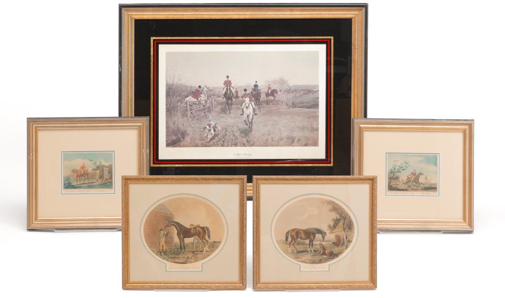 FIVE HORSE PRINTS. (1 of 7)