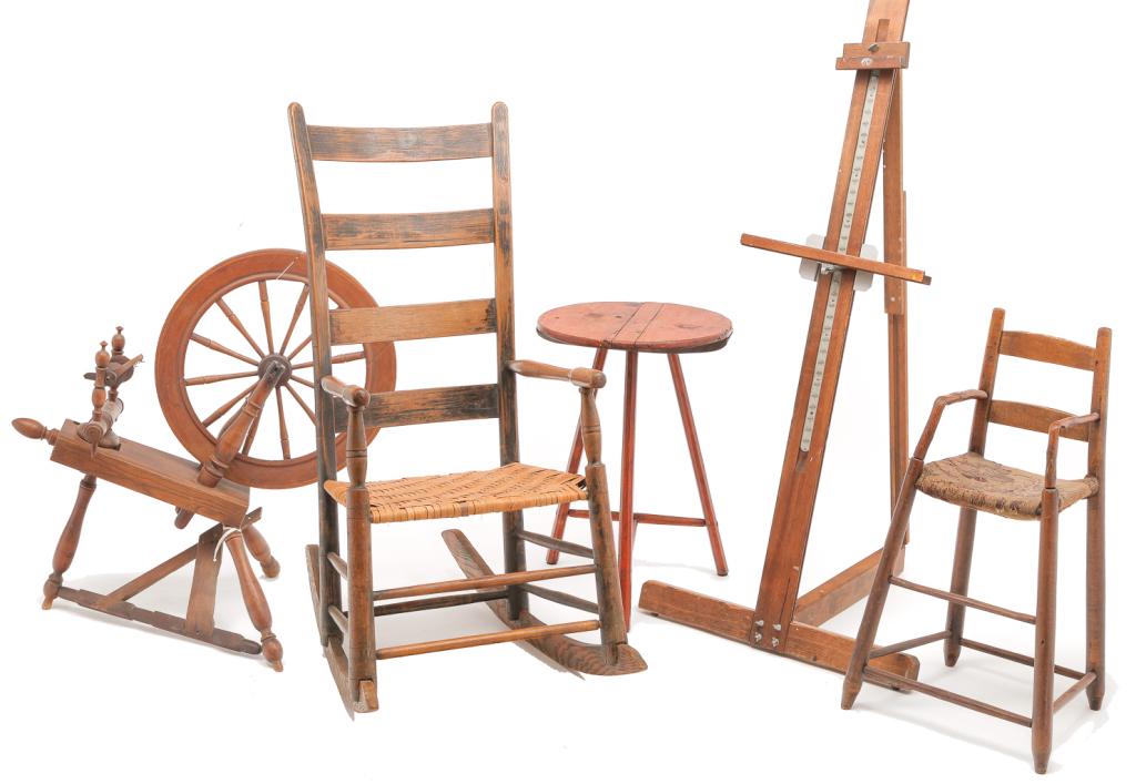 FIVE PIECE AMERICAN ECLECTIC LOT. (1 of 6)