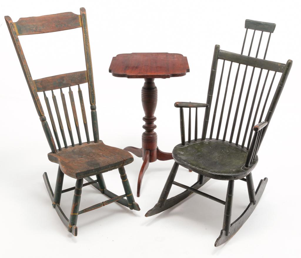 THREE PIECES AMERICAN COUNTRY FURNITURE. (1 of 6)