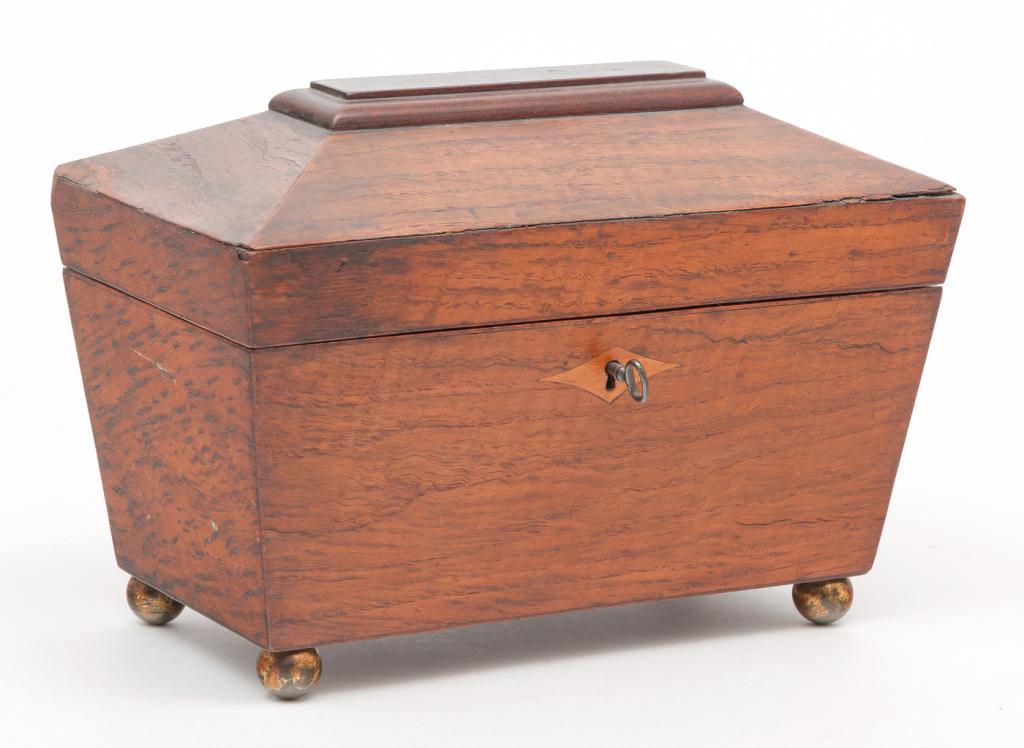 ENGLISH TEA CADDY. (1 of 5)