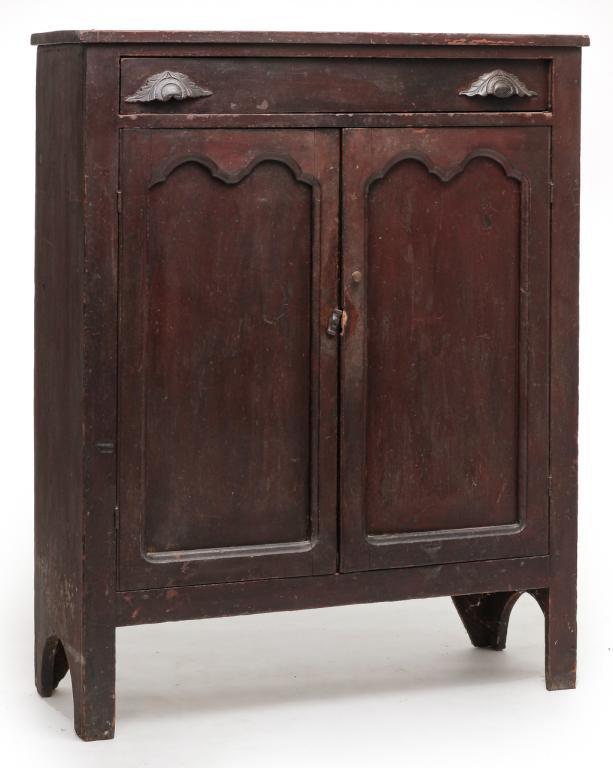 AMERICAN COUNTRY VICTORIAN JELLY CUPBOARD. (1 of 4)