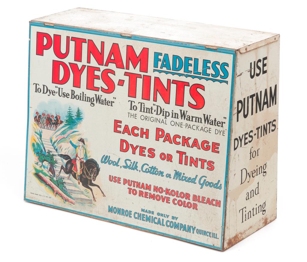 AMERICAN "PUTNAM DYES" COUNTER DISPLAY. (1 of 4)