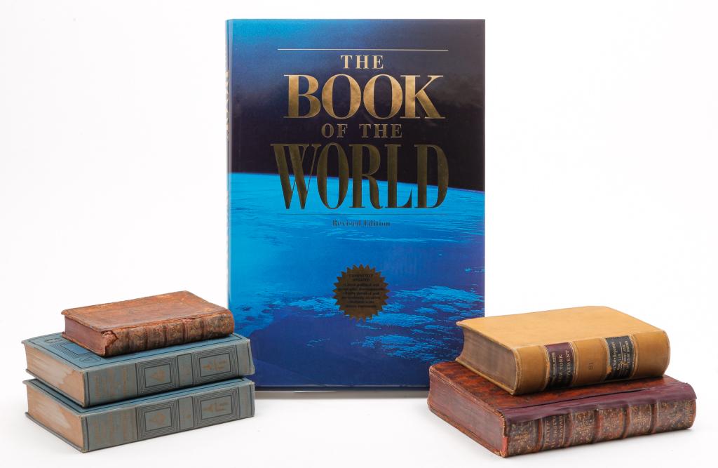 GROUP OF BOOKS AND BOOK BOXES. (1 of 4)