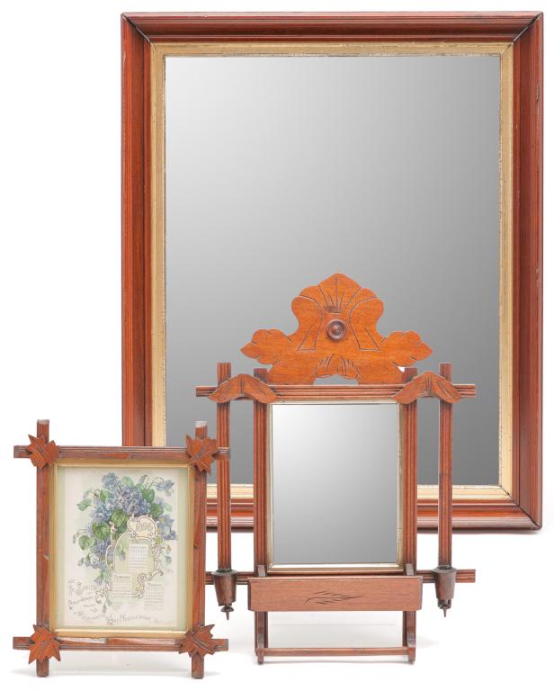 THREE AMERICAN PIECES INCLUDING MIRROR. (1 of 3)