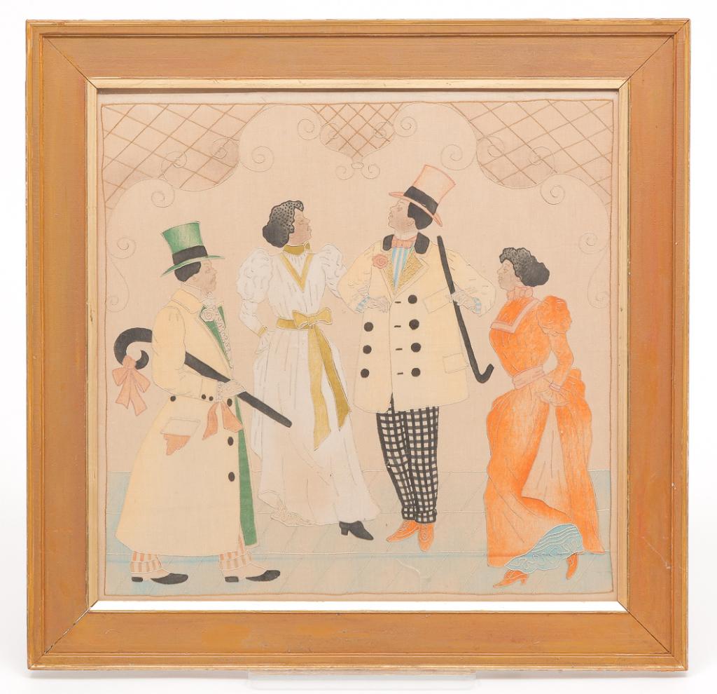 TEXTILE WITH AFRICAN AMERICANS. (1 of 3)