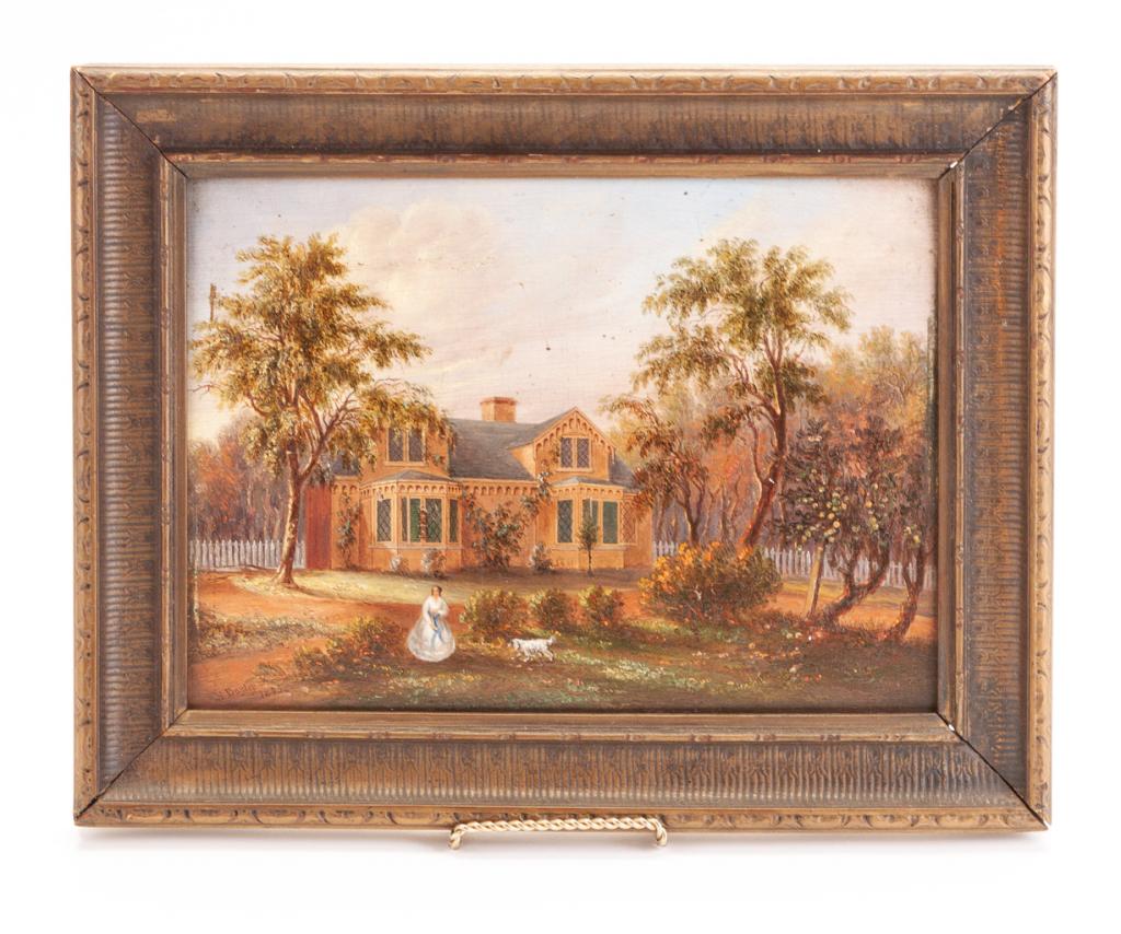 LANDSCAPE WITH HOUSE BY WILLIAM BAYLEY. (1 of 2)