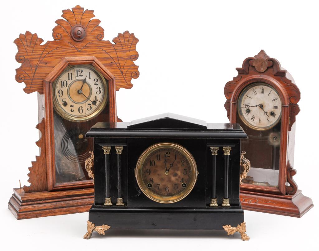 THREE AMERICAN CLOCKS. (1 of 6)