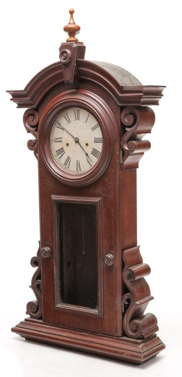 AMERICAN VICTORIAN WALL CLOCK. (1 of 6)