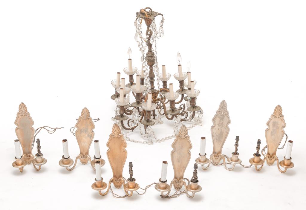 SEVEN AMERICAN LIGHTING FIXTURES. (1 of 3)