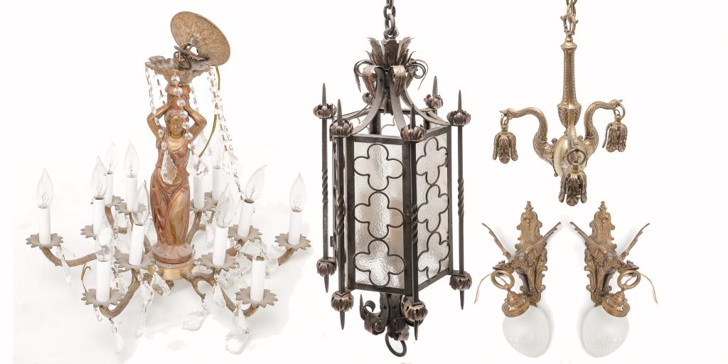 FIVE LIGHTING FIXTURES. (1 of 4)