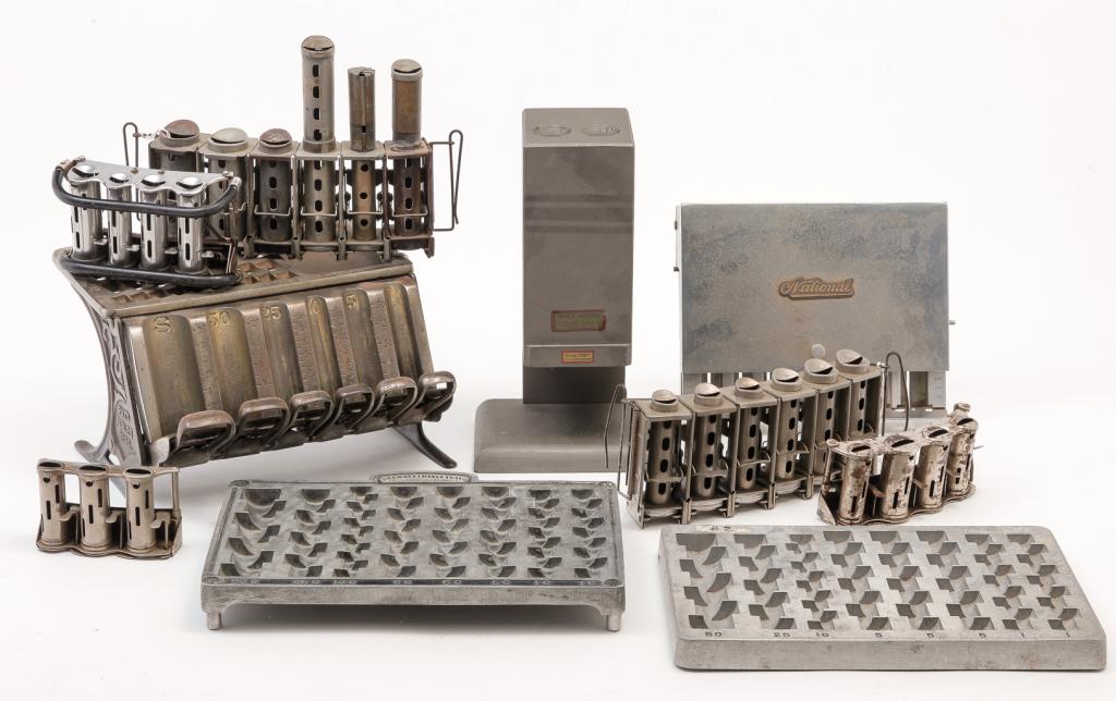 GROUP OF COIN RELATED PIECES. (1 of 3)