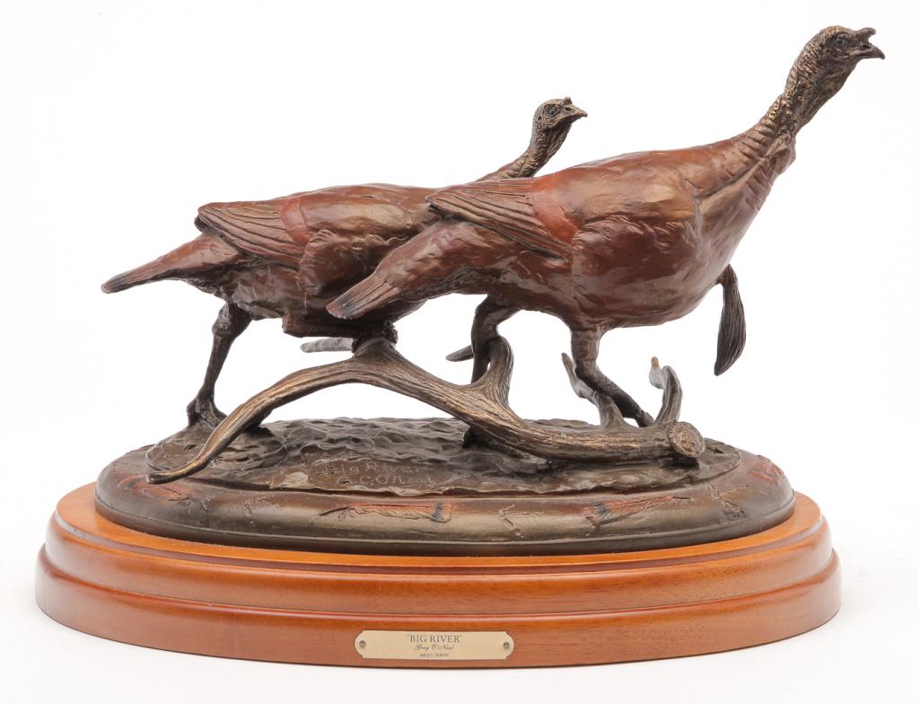WILD TURKEY BRONZE, GREY O'NEAL. (1 of 3)