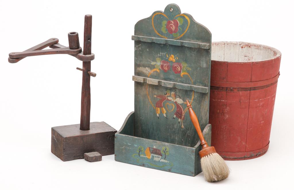 FOUR PIECE AMERICAN COUNTRY LOT. (1 of 2)