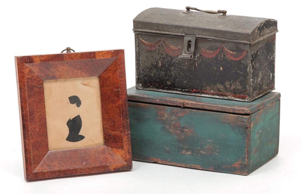 THREE AMERICAN ITEMS INCLUDING PORTRAIT. (1 of 5)