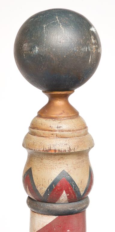 AMERICAN FLOOR STANDING BARBER POLE. (1 of 4)