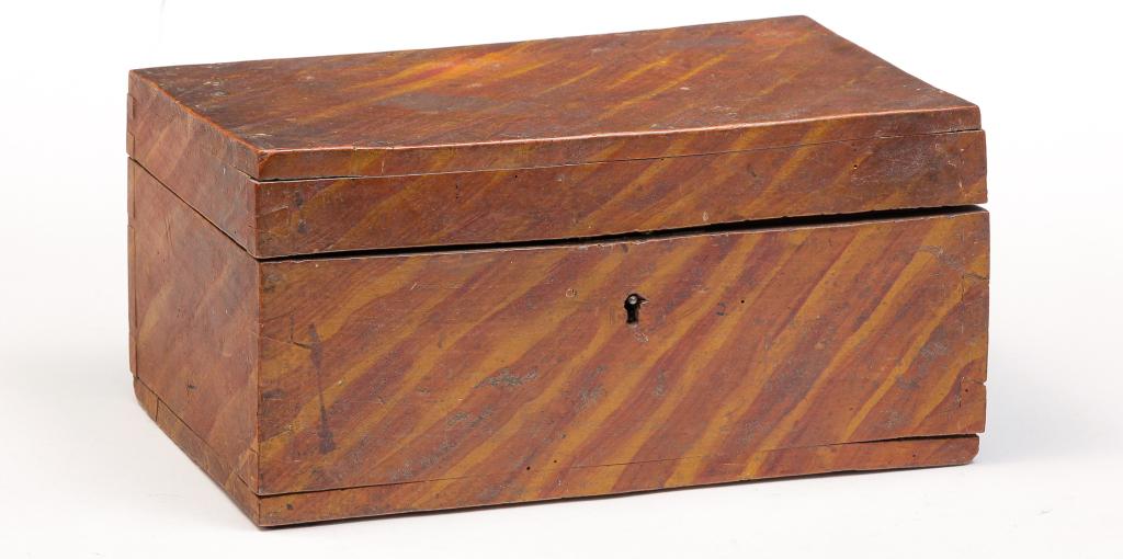 AMERICAN DECORATED LOCK BOX. (1 of 5)