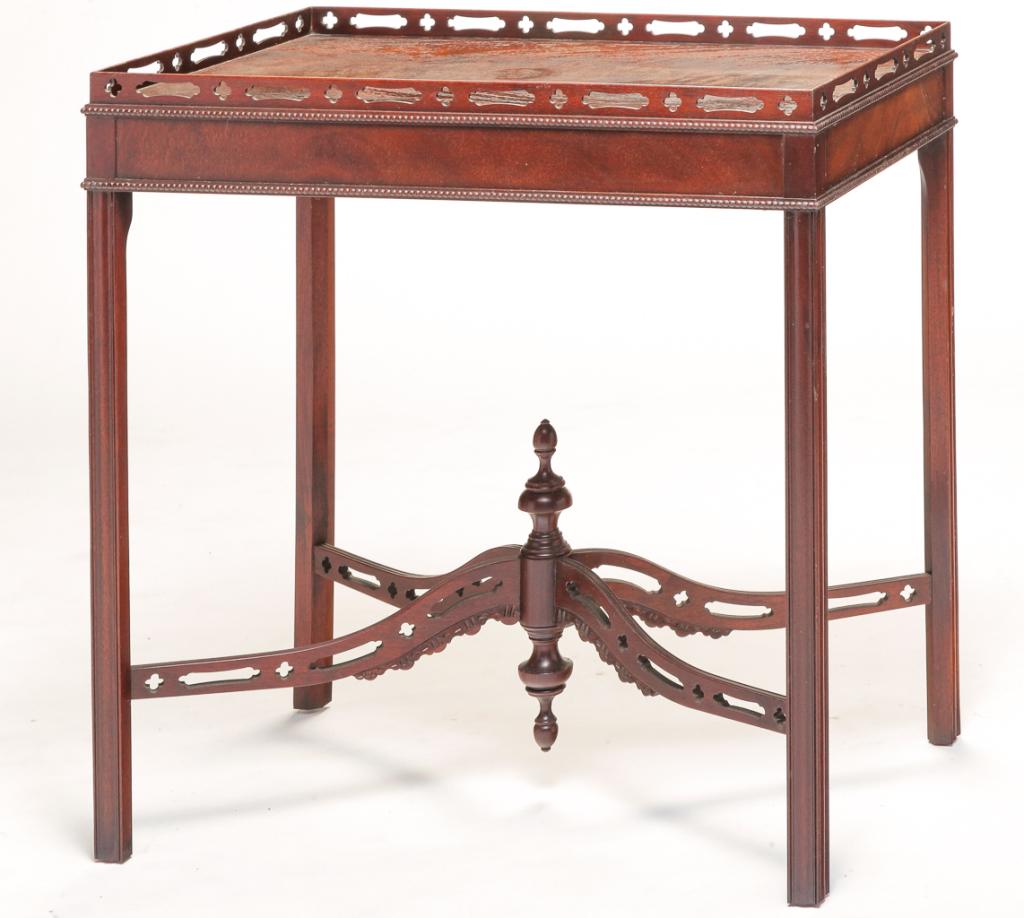 "BAKER HISTORIC CHARLESTON" TEA TABLE. (1 of 4)